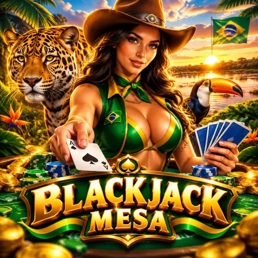 Crupiê distribuindo cartas em mesa de blackjack ao vivo